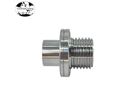 HHC-450 conector de rosca macho de forma especial de acero inoxidable con tuerca hueca