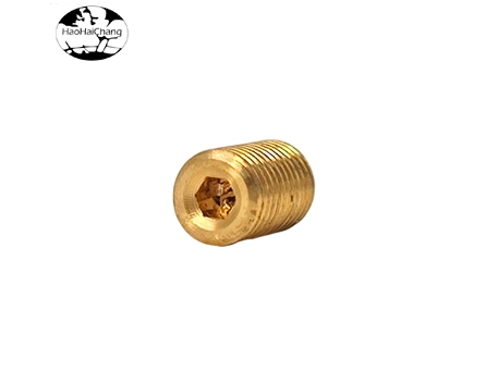 Enchufe hexagonal HHC-474 tornillo chapado en oro M4