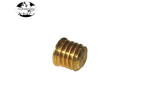 HHC-475 de latón chapado en oro con tuerca M3 rosca externa hexagonal tornillo