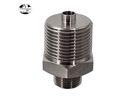 HHC-1129 no estándar CNC mecanizado de precisión adaptador reductor de acero inoxidable perno hueco